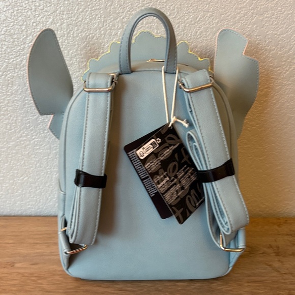 Loungefly Disney Stitch Kids Backpack - Gray, Pink, and Yellow - Picture 3 of 3